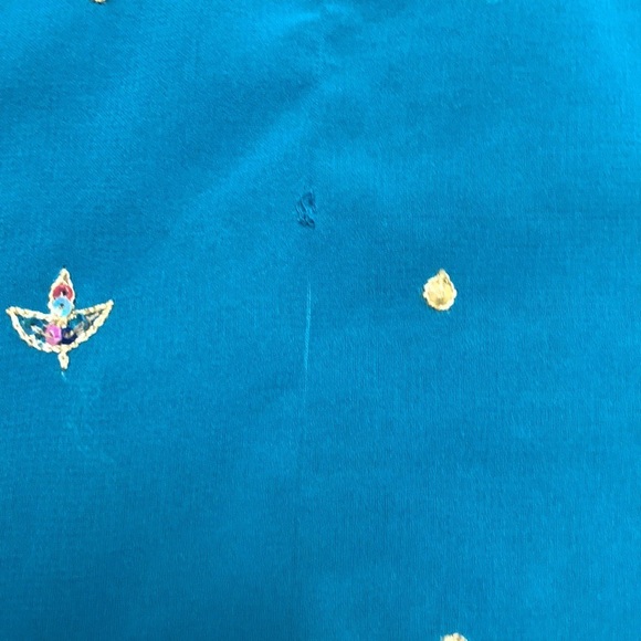 Pragati Blue Indian Vintage Caftan - Picture 2 of 8